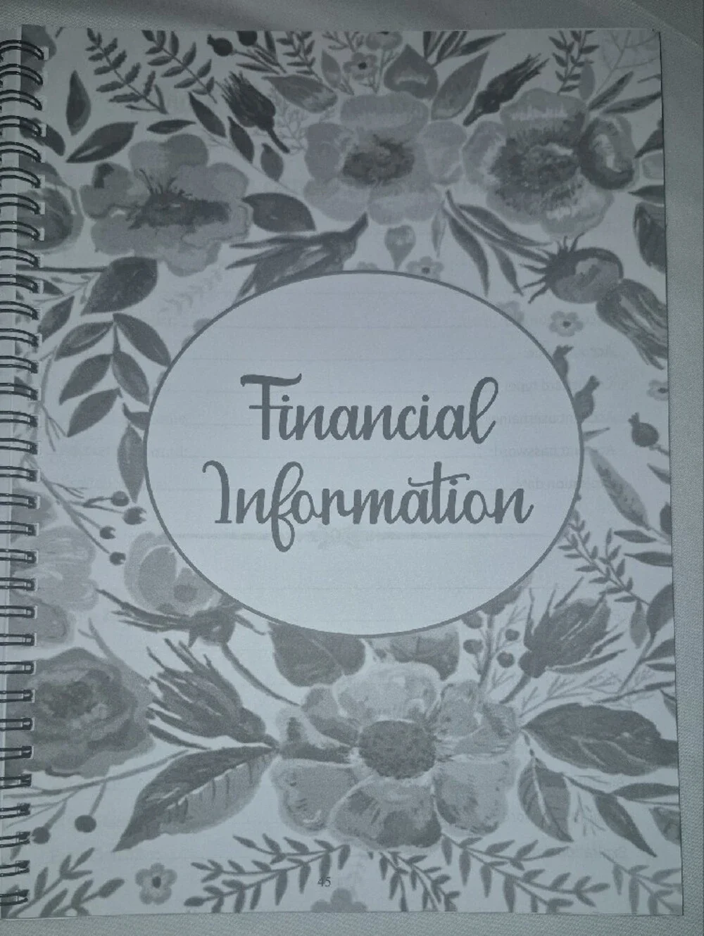 End Of Life Planner Notebook - Black 